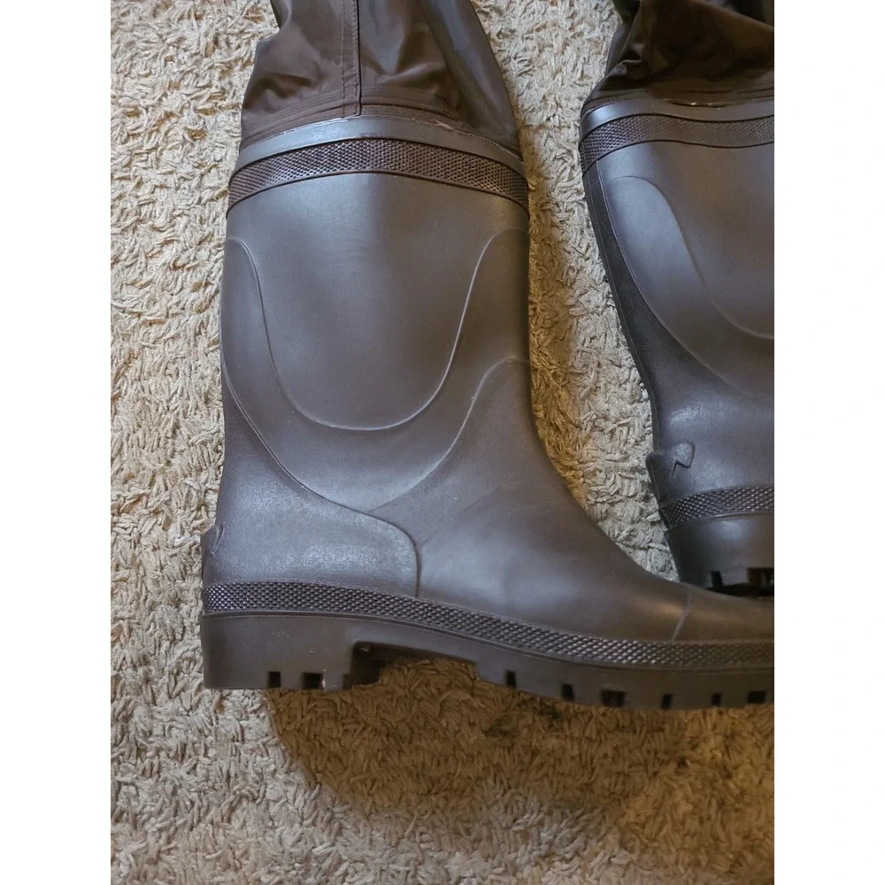 Field & Stream Bootfoot Chest Waders Mens 10 Brown Nylon